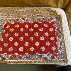 Pierre Deux Quilted Placemats Set of 6